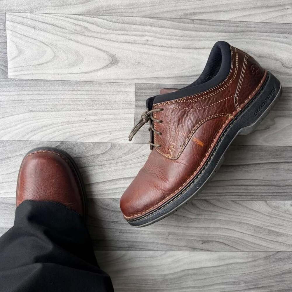 Streetcars Brown Leather Casual Shoes Size 12 M
